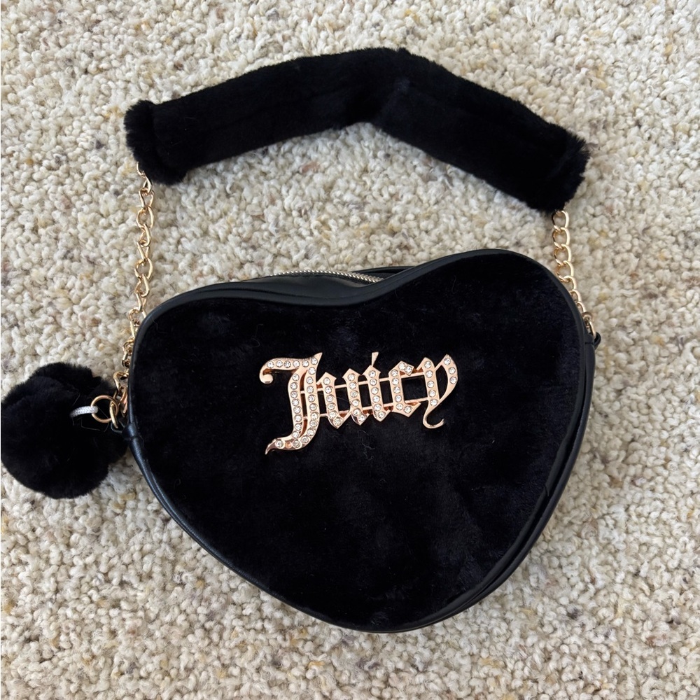 Juicy Couture Black Heart Shoulder Bag